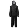 Zorax Black (13-14 Years) Waterproof Rain Suit Boys Girls Light