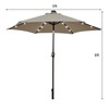 S AFSTAR 9FT Patio Umbrella, Outdoor Table Market Umbrella With