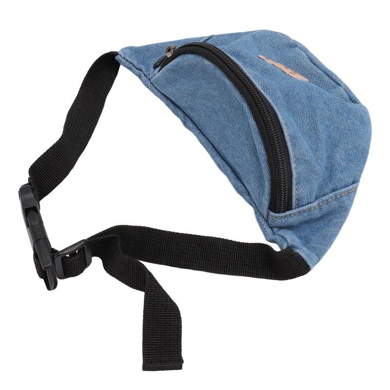 Kids Cool Waist Bag Bear Pattern Adjustable Button Small Canvas