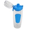 Fruit Infuser Water Bottle Anti Slip Grip Flip Top Lid