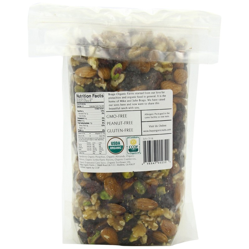 Braga Organic Farms Trail Mix, 2 Pound