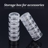 BENECREAT 40 PCS Plastic Stackable Bead Storage Containers Clear Round
