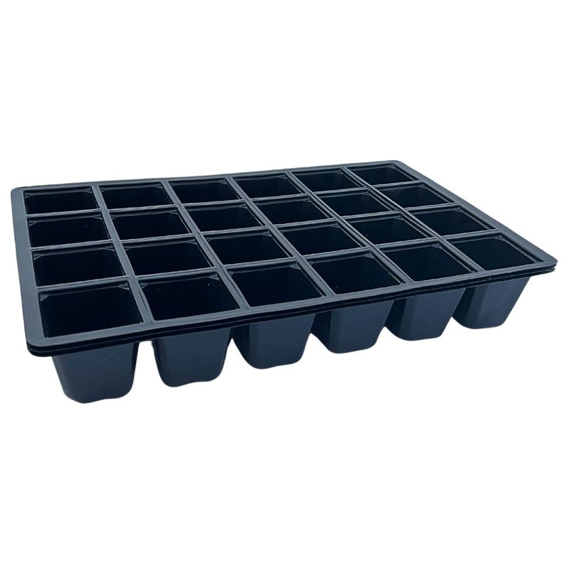 Bramley & Sage 24-Cell Cavity Tray Inserts Black (Pack of