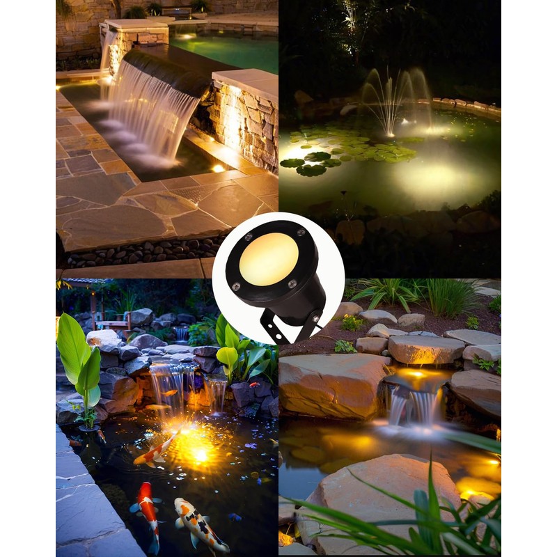Cheopha Pond Lights for Outdoor Ponds Fountain Lights LED Underwater