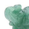2inch Natural Jade Carved Elephant Crystal Figurine Home Decoration Furnishing