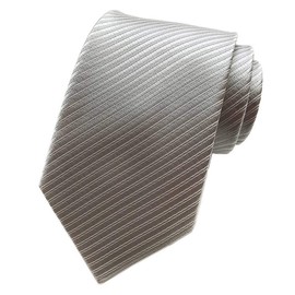 Xiang Ru Necktie, Plain, Business, Work, Washable, Work Commute, Job Hunting, Formal, Casual, Fashionable, Father's Day, Gift, Wedding, Birthday, 18 Types, E Silver