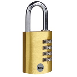 Yale YE3CB/38/131/1/GO YE3C Combination Safety Padlock YE3CB/38/131/GO, Gold