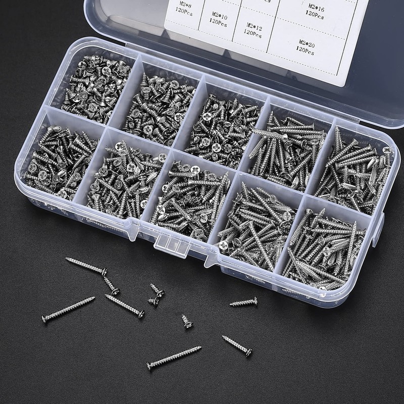 M2 Self Tapping Wood Screws, Cross Head Screws, Pan Head