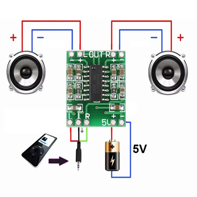 20pcs PAM8403 3 Watt + 3 Watt Mini Digital Power