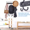 WEBI Coat Rack Wall Mount,Coat Hooks Wall Mount,5 Tri Hooks
