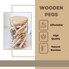HOMESHOPA Wooden Clothes Pegs, 30 Pack Washing Line Cloth Clips,