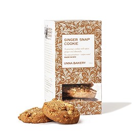 Unna Bakery Butter Cookies 3.4 oz gift boxes (Ginger Snaps by Unna Bakery, 1)