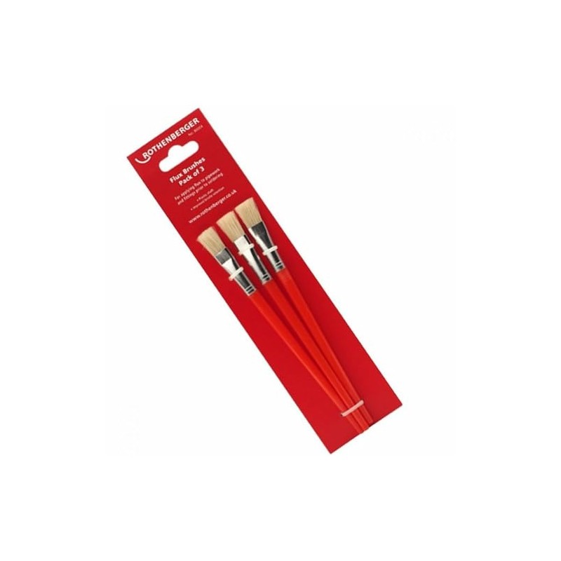 Rothenberger Plumbers Flux and Paste Brushes (Pack 3) 80004