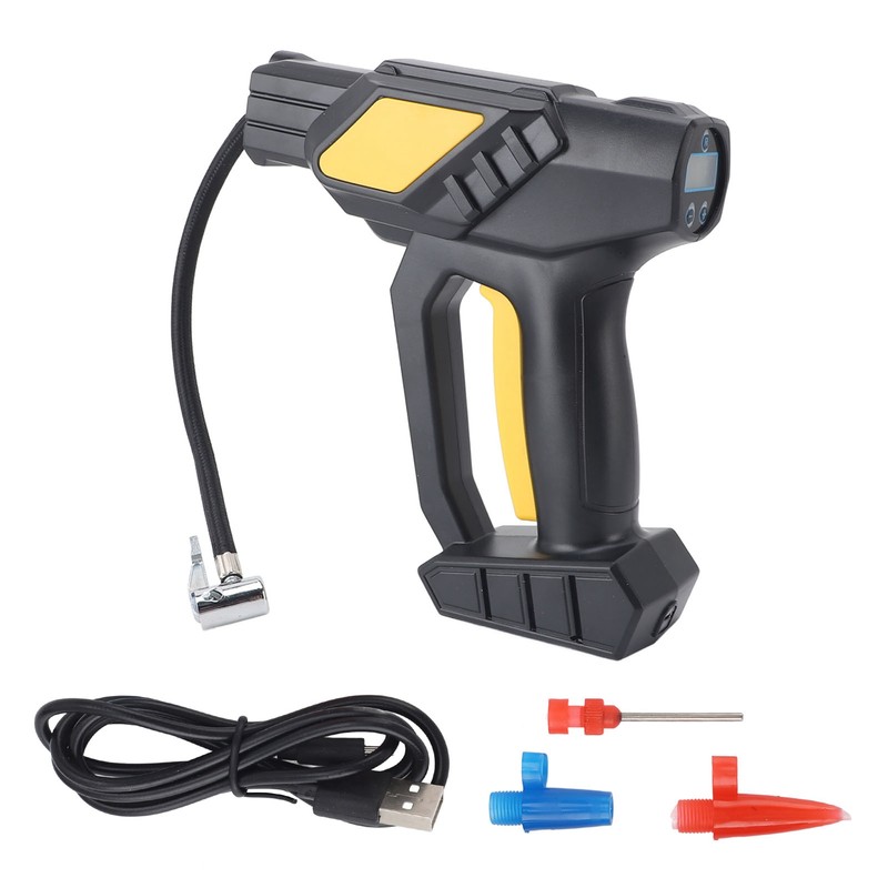Car Cordless Air Pump Portable Efficient Digital Display Handheld Tire