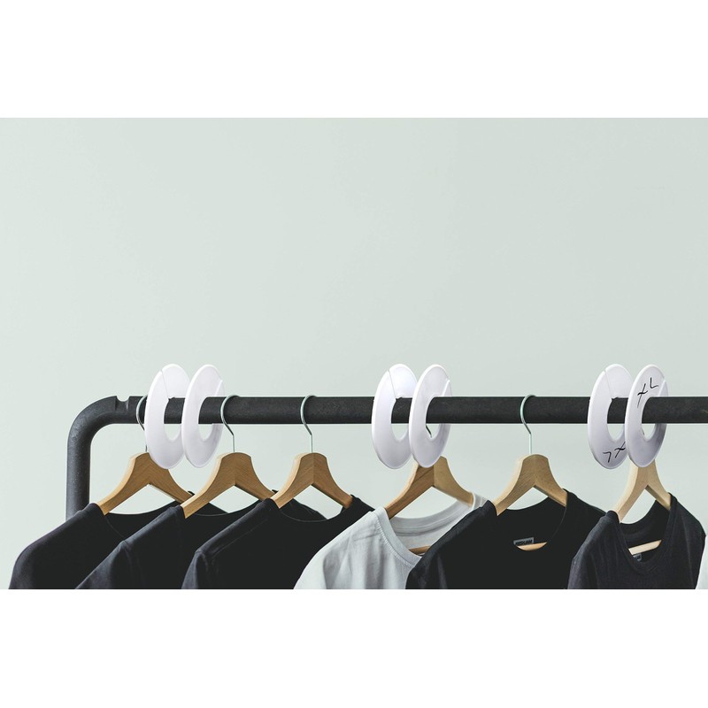 20 Pack Clothing Rack Size Dividers, Wardrobe Round Hangers Label