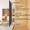 Hideaway Closet Mirror, Retractable Full Length Mirror, 51" x 16"