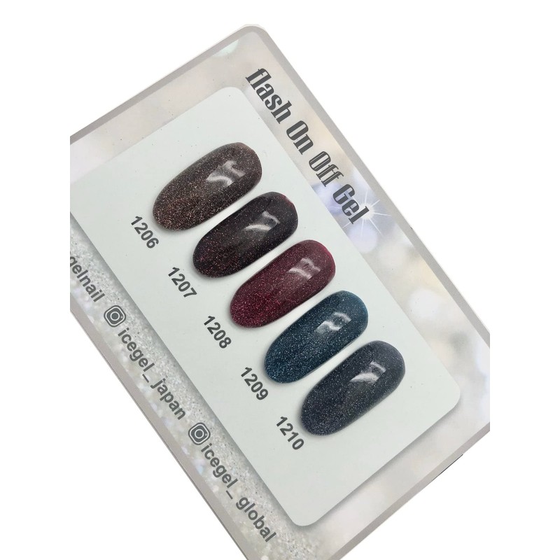 NashlyNails ICEGEL Flash On/Off Gel Polish 1208-1207 (1209 Blue)