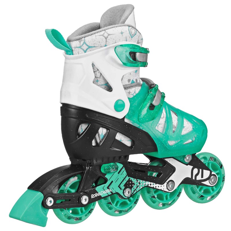 Girls Tracer Adjustable Inline Skates (Mint, Small (12J-1))