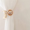 QIDHJH 2 Pack Curtain Tiebacks Cute Cartoon Animal Curtain Ties,