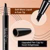 AWROSE Eyebrow Pencil, 2 Pack 3D Microblading 4-Tip Eyebrow Pen,