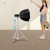 9.2 ft/2.8m Stainless Steel Photography Light Stand 2Pcs, 33.07-44.09lbs Load-Bearing