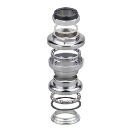 MAKELEN 25.4mm External Cup Threaded Headsets for for 25.4mm (1") Front Fork Steerer, 30mm Head Tube and 22.2mm Handlebar Stem Lightweight Headset Silver