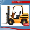 Two 4.00-8 Forklift Tire with Tubes, Flap Grip Plus Heavy