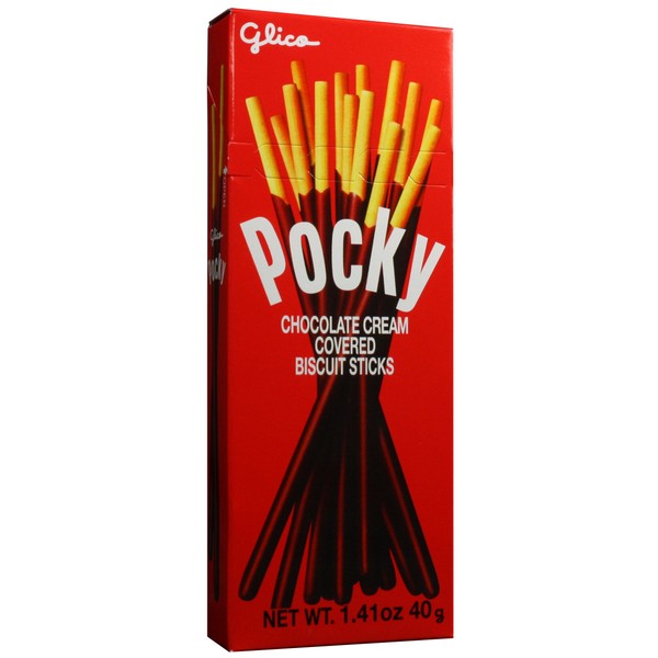 Glico Pocky Chocolate, 1.41-Ounce Boxes (Pack of 20)