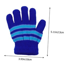 Healvian 6 Pairs Winter Warm Gloves Full Finger Knitted Stretch Mittens for Soft and Comfortable Knitted Material for Ages for Cold Weather Activities Random Color