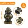 MARRTEUM Antique Brass Lamp Finial Cap Knob Retro Lamp Finial