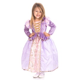 Little Adventures Classic Rapunzel Princess Dress Up Costume (Medium Age 3-5) - Machine Washable Child Pretend Play and Party Dress with No Glitter