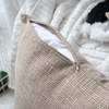 Kevin Textile Decor Burlap Natural Style Lined Linen Throw Pillow