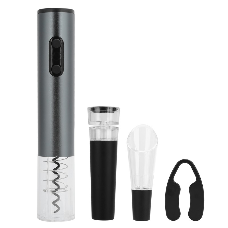 Electric Wine Bottle Opener Automatic Corkscrew W/Foil Cutter Pourer Vacuum