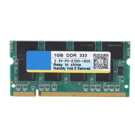 DDR 1GB, 333MHz PC-2700 2.5V 200 Pin Desktop Gaming Memory Module for Laptop Notebook Computer Compatible with/for