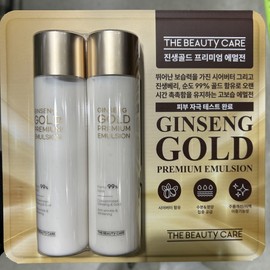 The Beauty Care Ginseng Gold Emulsion Premium High Moisturizing Lotion 210ml 2 packs / 더뷰티케어 진생골드 에멀전 프리미엄 고보습 로션 210ml 2개입