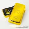 RADIXIUM Gold Bar Bottle Opener - Magnetic Fridge Opener with
