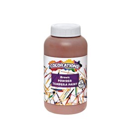 Colorations CPTBR Powder Tempera, Brown - 1 lb.