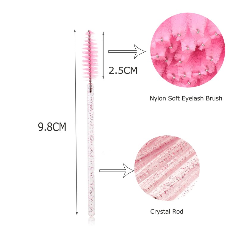 Fenshine Eyelash Brush Lightweight Disposable Mascara Wands Long Eyelash Brush