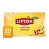 Lipton Lemon Ginger Tea Bags, caffeine free Tea, Refresh Fruit