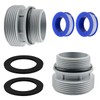MOAZIFI Pool Connection 38 mm, Pool Hose Adapter Conversion Kit