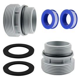 MOAZIFI Pool Connection 38 mm, Pool Hose Adapter Conversion Kit 40 mm to 1.5 Inch, Intex Adapter Compatible with Intex, Coleman, Hayward Filter Pumps, 6-Piece Hose Connector Set 4560