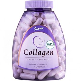 Sanar Naturals Pastillas de colágeno con vitamina C, E - Apoya la salud del cabello, las uñas, la piel, las articulaciones y los huesos. Suplemento de