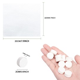 Dodifker Dodifker 100 PCS Compressed Towels Pack with 2 Carrying Cases, Portable for Home Travel Camping Outdoors and Beauty Salon (100PCS + 2 Carrying Cases)