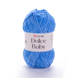 YarnArt Dolce Baby – Soft Chenille Velvet Yarn, 50g (1.76 oz), 93 yds – Plush, Medium-Weight Yarn for Amigurumi, Baby Blankets, Crochet, Knitting & DIY Craft Projects (777)