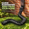 2-Pack Adjustable Downspout Extensions to Help Prevent Water Pooling Around