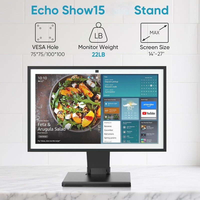Jakeko Lay Flat Monitor Stand 24 inch - Low Foldable