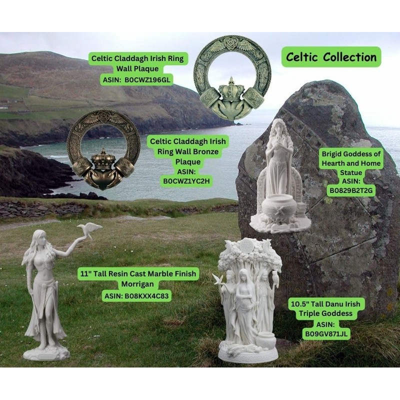 JFSM Celtic Claddagh Irish Ring Wall Plaque Home Decoration -
