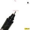 DOLLAR Fineliner Pens, BLACK, 0.3mm Ultra Fine Felt Tip, Pack