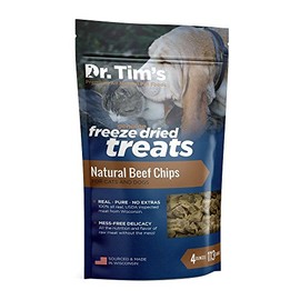 Dr. Tim's Premium Freeze Dried Pet Treats, Beef Chips 4 oz. Bag