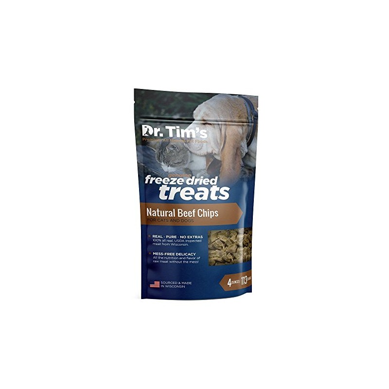Dr. Tim's Premium Freeze Dried Pet Treats, Beef Chips 4